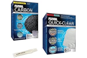 Fluval 306/307 406/407 Canister Filter Monthly Maintenance Kit Bundle (3 Items)