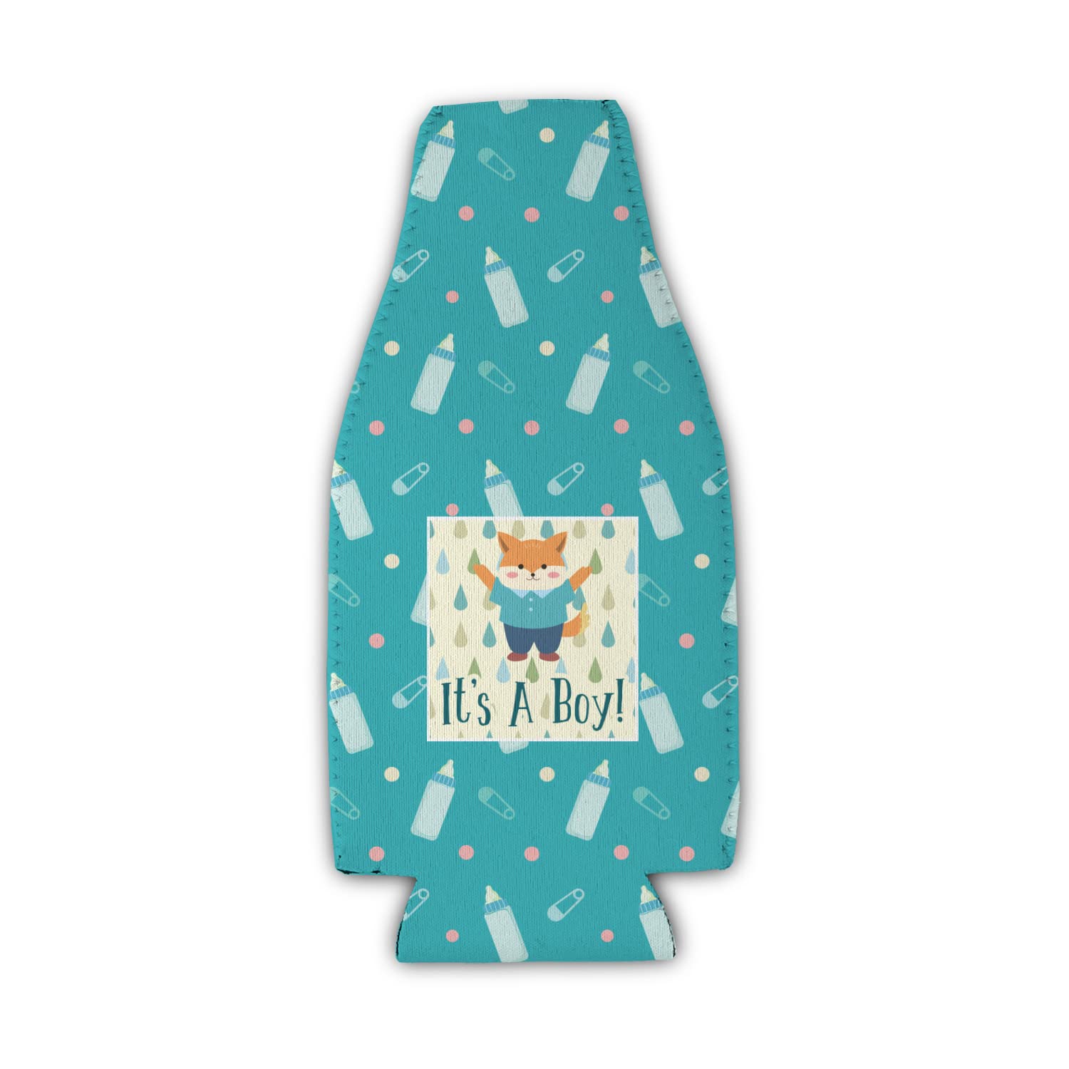 Personalized Baby Shower Zipper Bottle Cooler