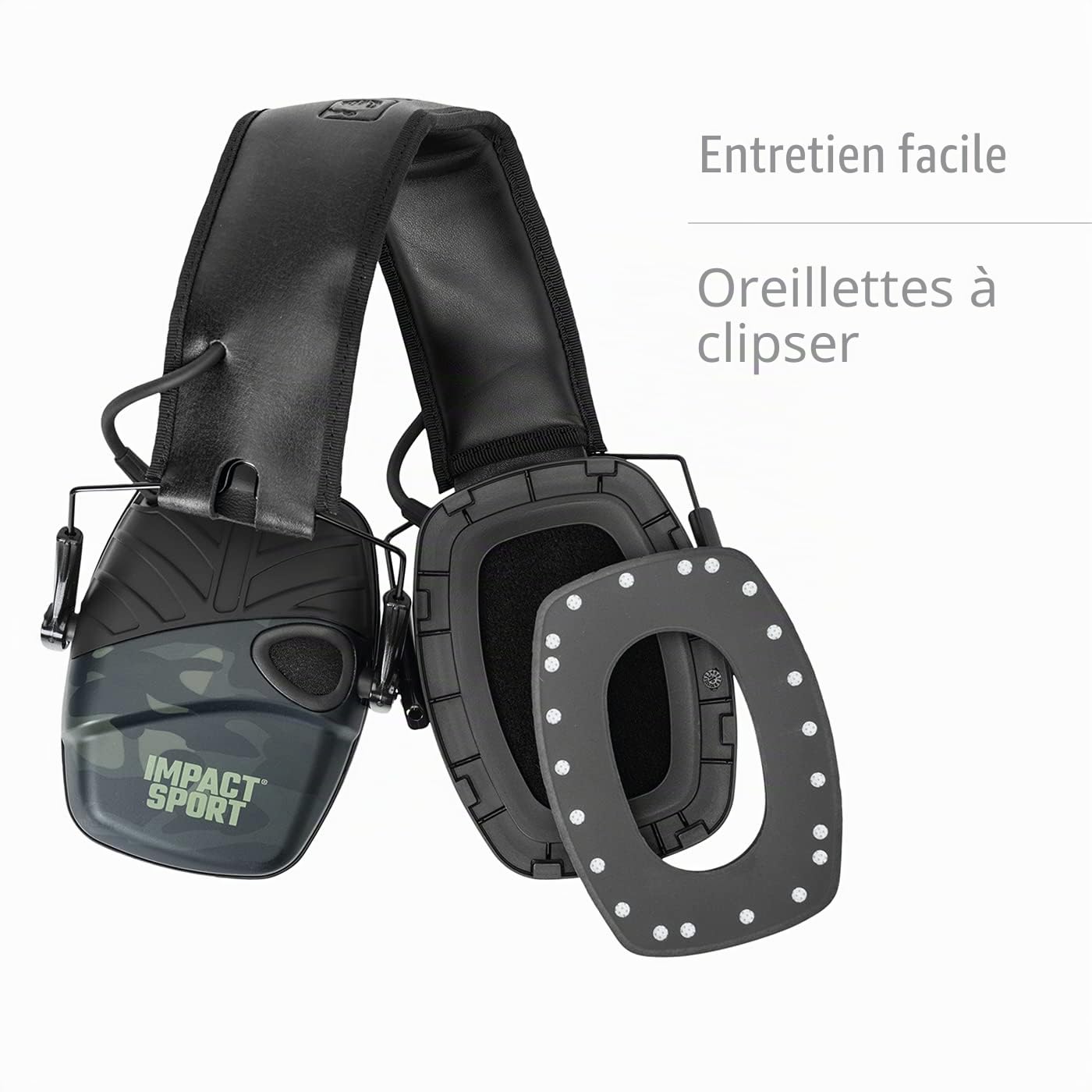 Howard Leight Honeywell Impact Sport Casque antibruit électronique pour tir de tir MultiCam Noir (R-02527)