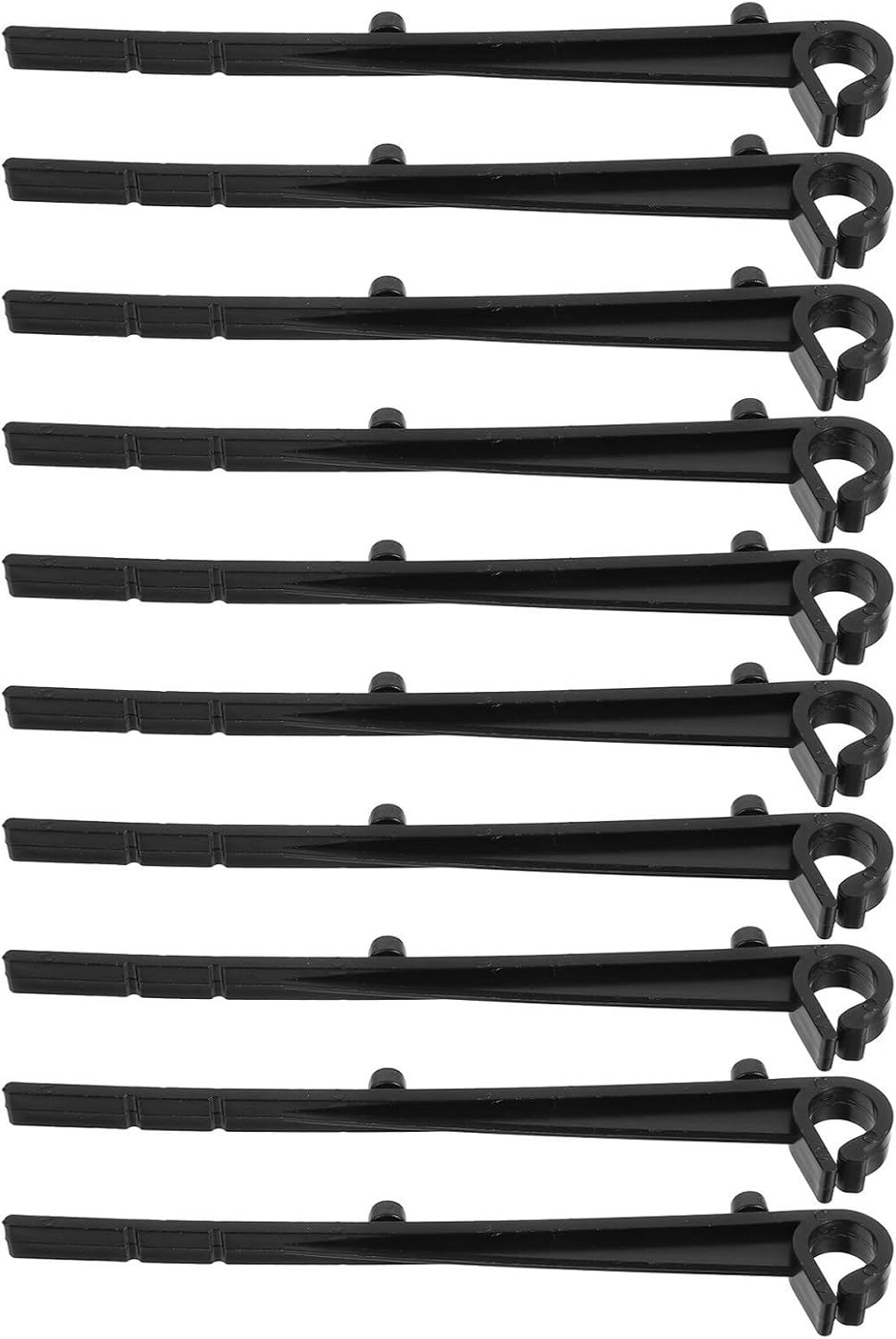 Vaguelly 50pcs Black Abs Gutter Clips for Gutter Guard Mesh and Filter Nets with Quick Attachment