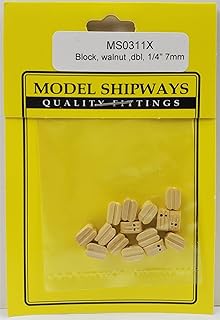 Model Shipways Double Sheave Block, Boxwood 1/4