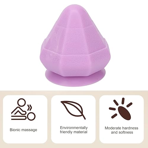 Miniatura 5 de Bola de cono de masaje, herramienta de liberación miofascial, bola de cono de masaje de succión portátil para reducir el dolor, con diseño de