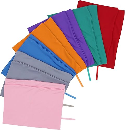 Miniatura 9 de KICNIC Paquete de 7 fundas para libros jumbo, 9 x 11 pulgadas, elásticas, adecuadas para la mayoría de libros de tapa dura, hasta 10 x 12.5