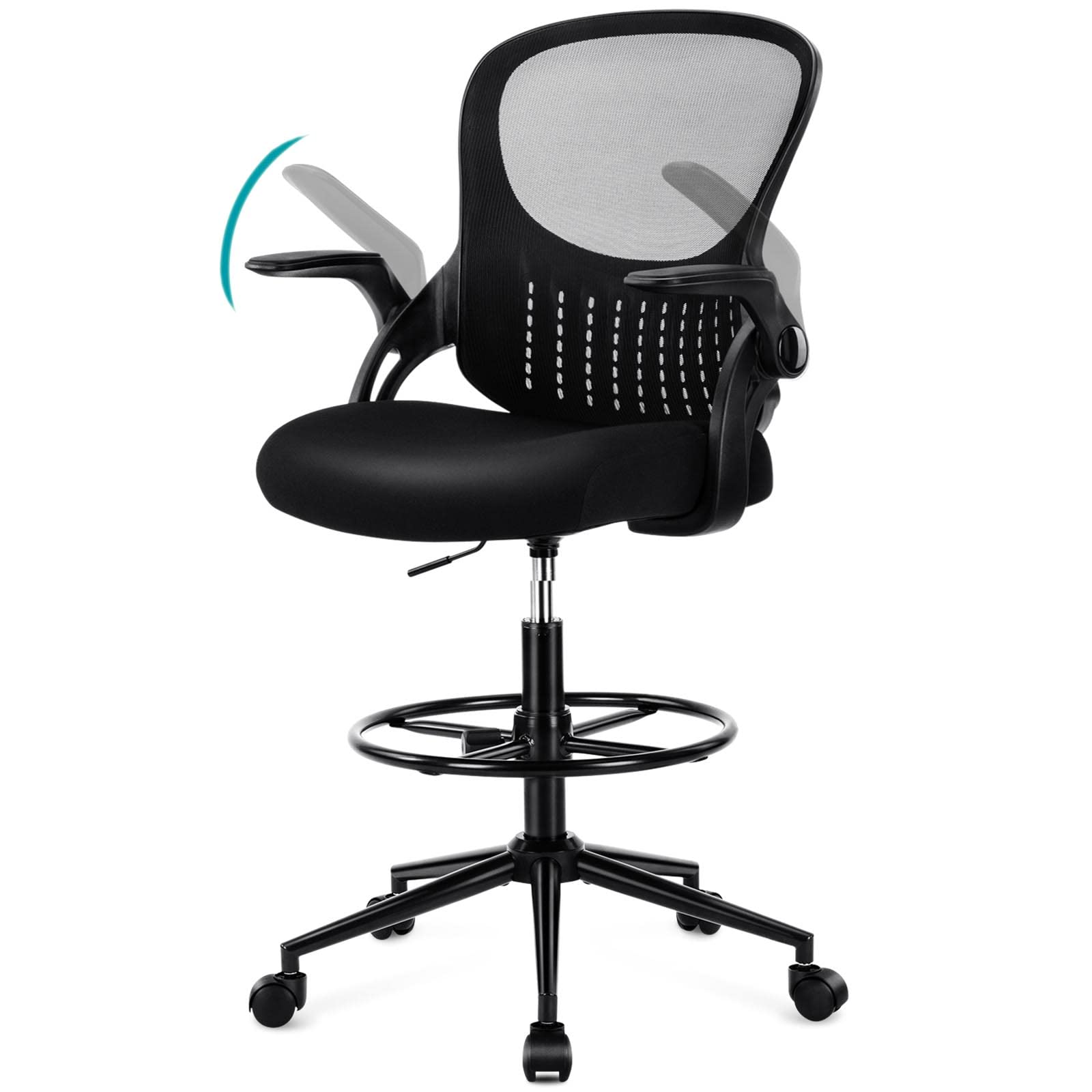 Buy edx Drafting Chair Tall Office Chair, Tall Standing Desk Chair