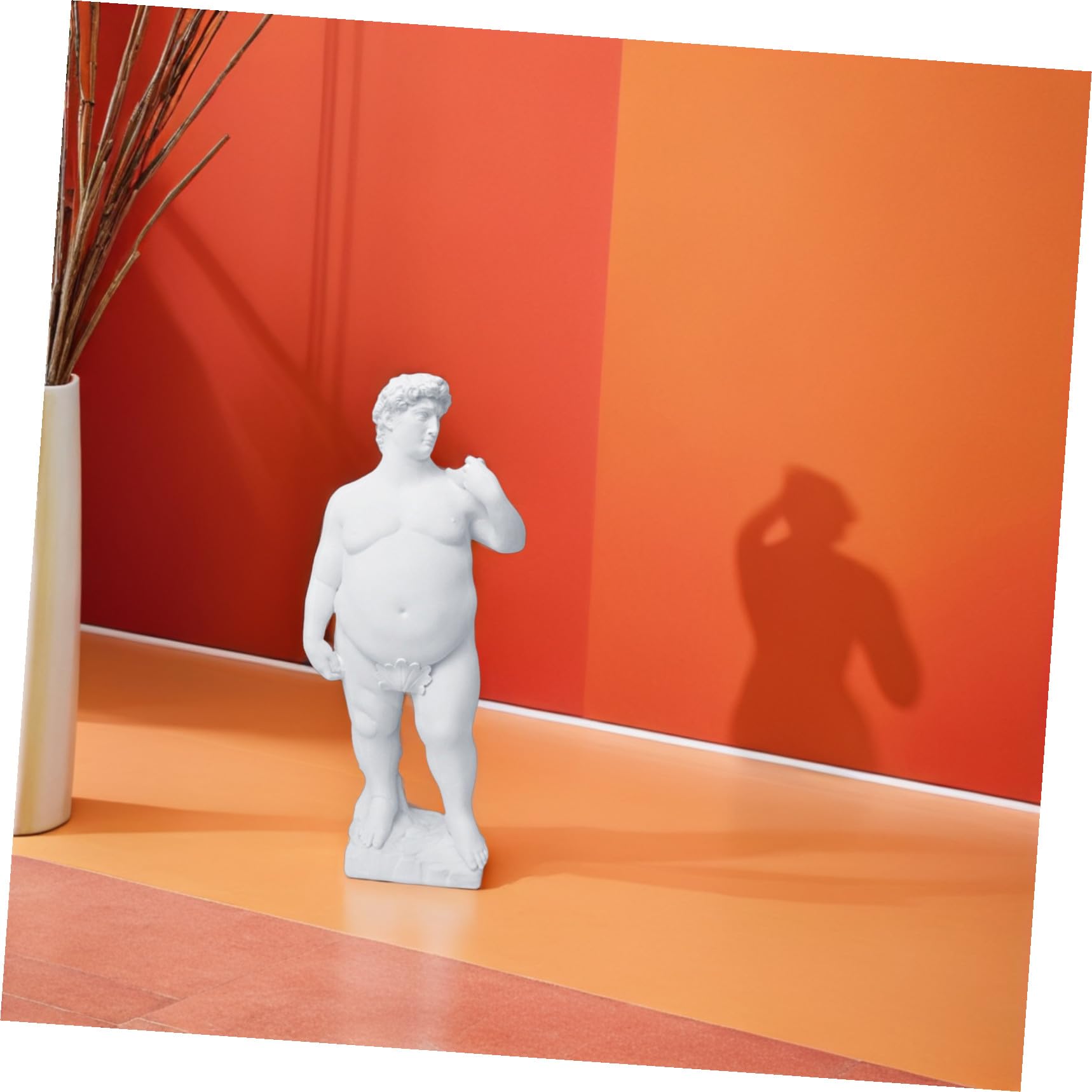 Statua in Resina Sintetica Bianca per Casa e Ufficio