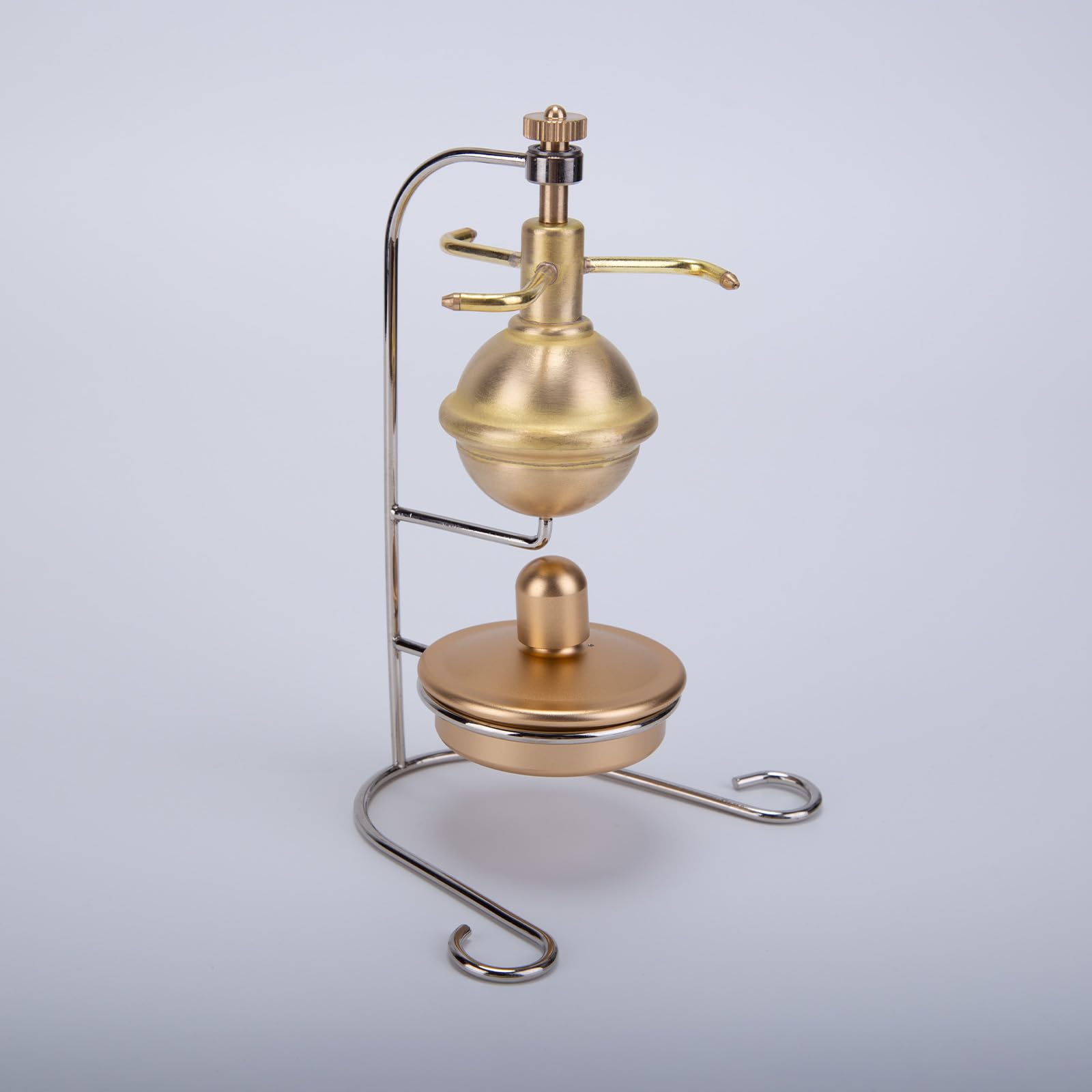 ENGINEMECH Mini máquina de vapor modelo de cobre puro construcción vertical modelo de aprendizaje científico creativo juego decorativo y regalo ideal para aficionados y coleccionistas de tecnología