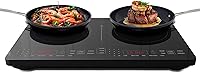NuWave Double Pro Induction Cooktop: Portable Dual-Zone Burner, 1800W Dynamic Watt Tech, 50-575°F Precise Control