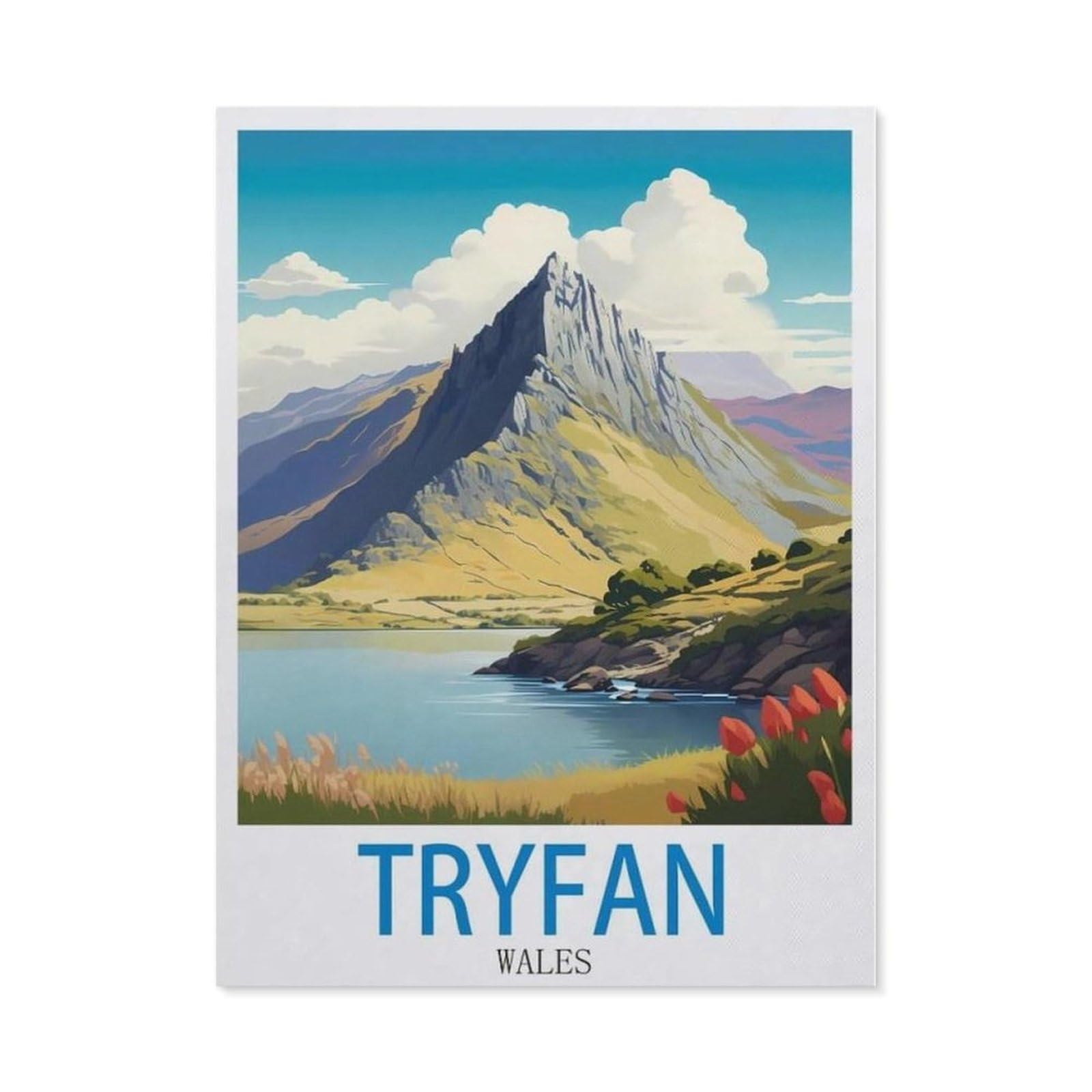 BEAYODKP Full Diamond 5D DIY Diamond Painting，Tryfan Wales（30 x 40 cm）