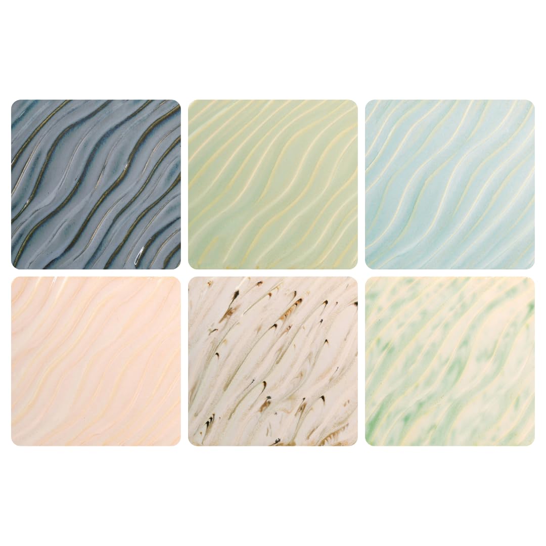 AMACO Potter's Choice Flux Glazes 6-Pint Class Pack #1, 6 Assorted Colors
