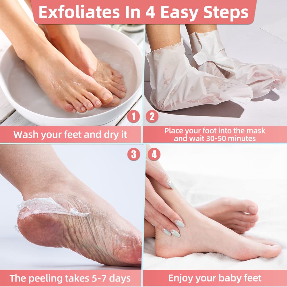 Buy CICK Feet Peeling Mask (3 Pairs)- Exfoliating Foot Masks for Baby ...