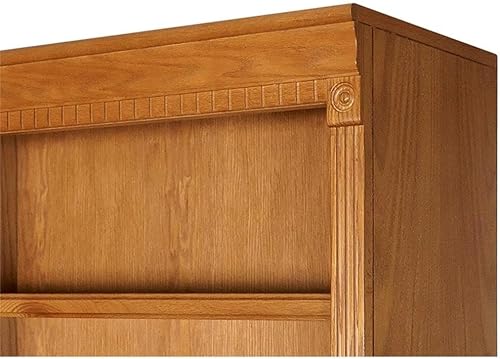 Miniatura 7 de BOWERY HILL Estantería de madera Oxford marrón de transición con puertas inferiores natural