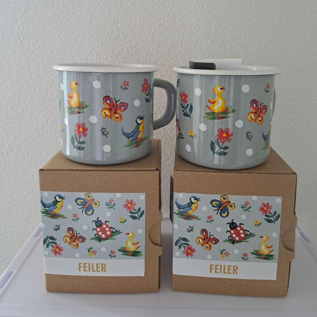 Amazon.co.jp: フェイラー ホーローマグカップ×2個セット : ホーム