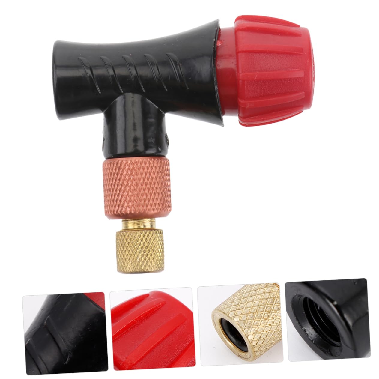 BESTYASH 4 Stück Reifenaufblaser Ventilkopf Gewinde für Fahrradpumpe Amerikanischer und Französischer Adapter Vielseitige Anwendung für Schnelles Aufpumpen von Fahrradreifen