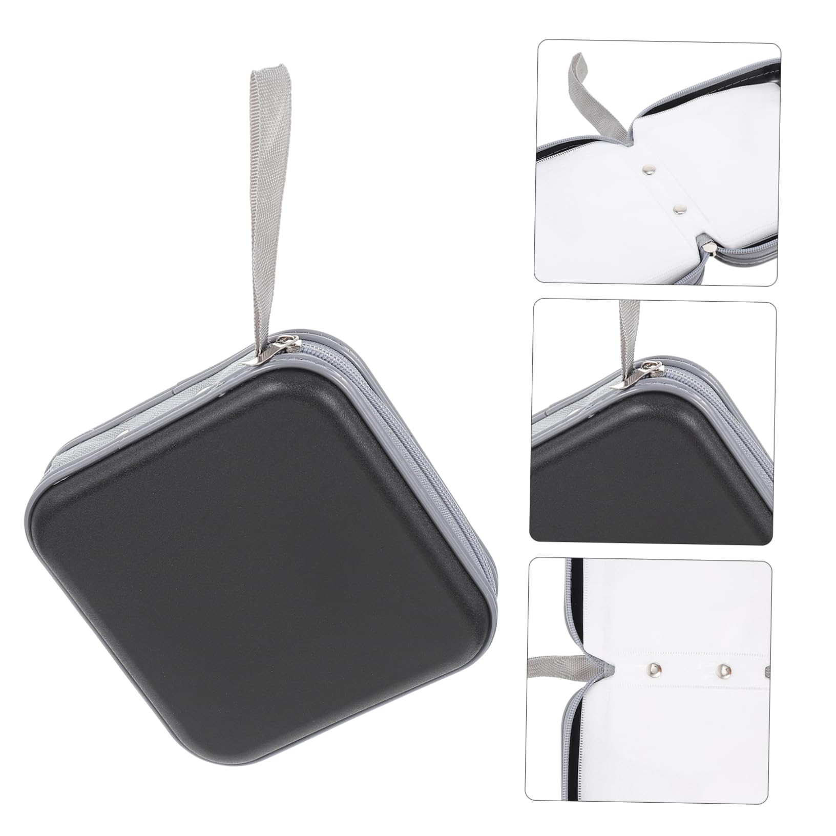 Cabilock Slot CD Case Zipper Holder Portable Disc Organizer for Home Travel Car Protects Your Music Games Video Discs Compact Design