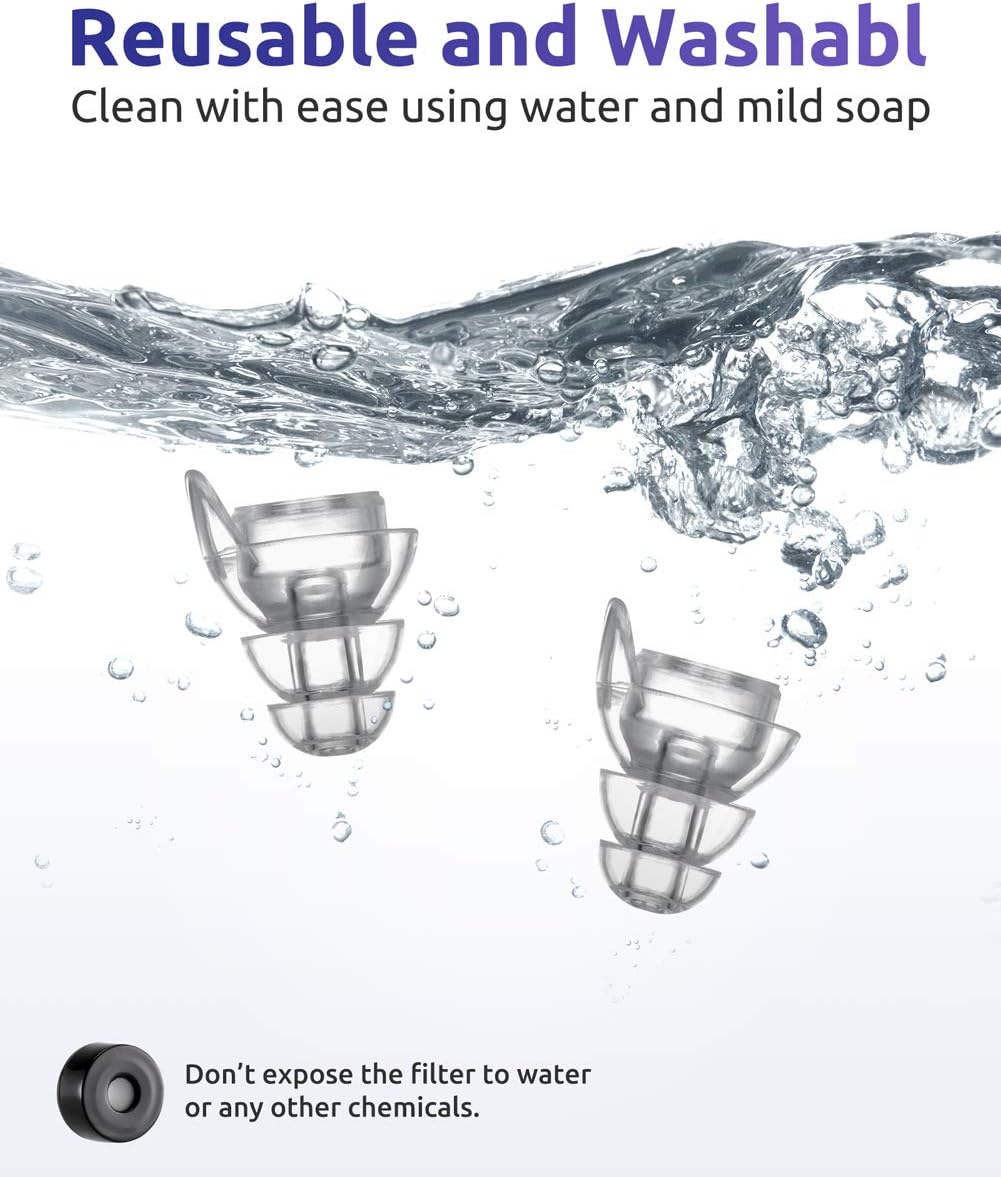 Flаѕh Dеаlѕ - 70% оƒƒ Noise Reduction Musician Ear Plugs, Tikaton High Fidelity Concert Earplugs with Metal Keychain Carry Case, Reusable Hearing Protection for Live Music, Concerts, Drummers, Nightclub, Festival, DJ, etc. Blасk Frіdау - 80% оƒƒ Noise Reduction Musician Ear Plugs, Tikaton High Fidelity Concert Earplugs with Metal Keychain Carry Case, Reusable Hearing Protection for Live Music, Concerts, Drummers, Nightclub, Festival, DJ, etc.