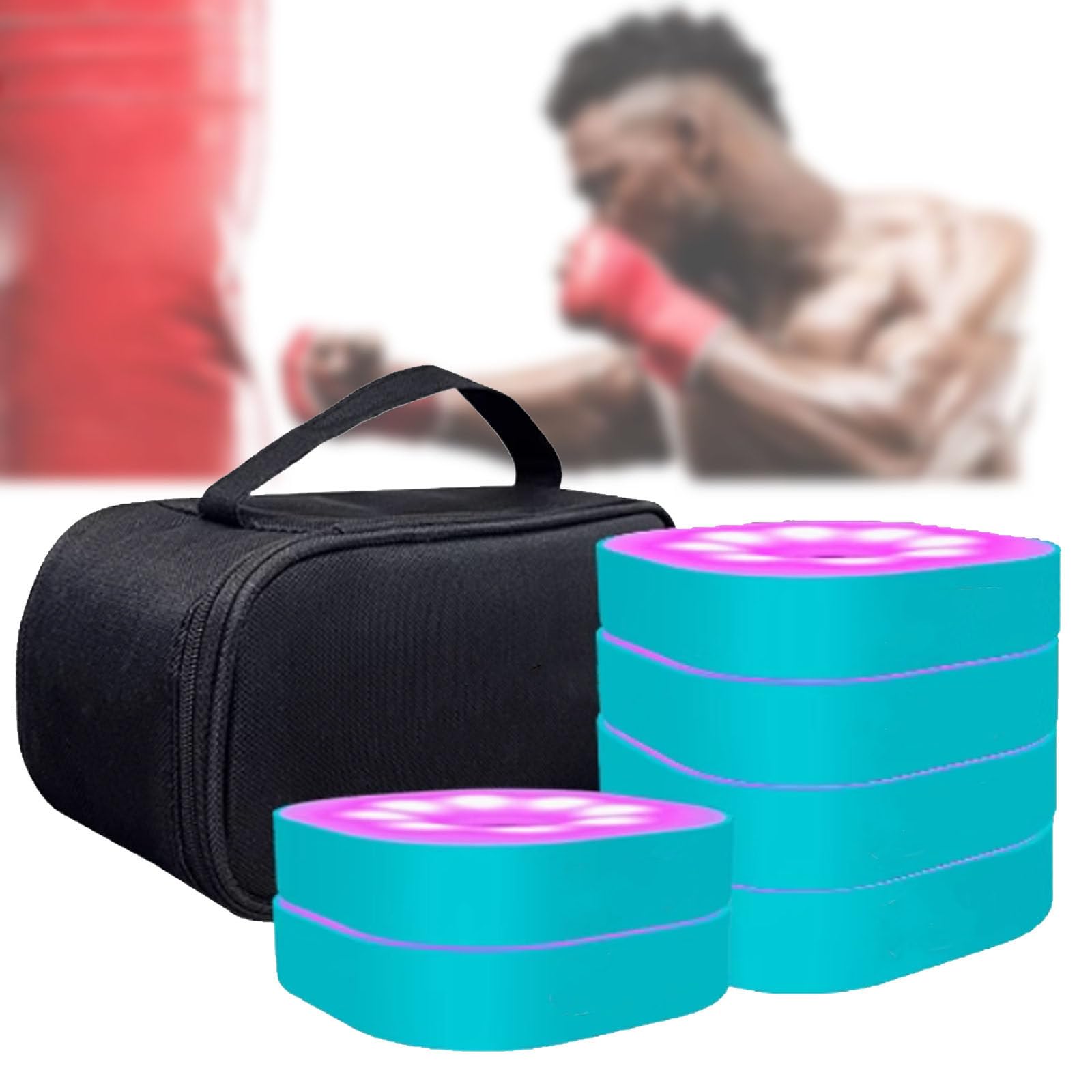 LjyAeono Reaction Training Led Lights, Agility Reaction Training Lights, Smart Lights, Improve Reaction Time, Fitness, Speed and Agility for Gyms, Sports Facilities 6lights