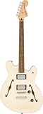 Fender Affinity Series Starcaster Deluxe, Laurel Fingerboard, Olympic White