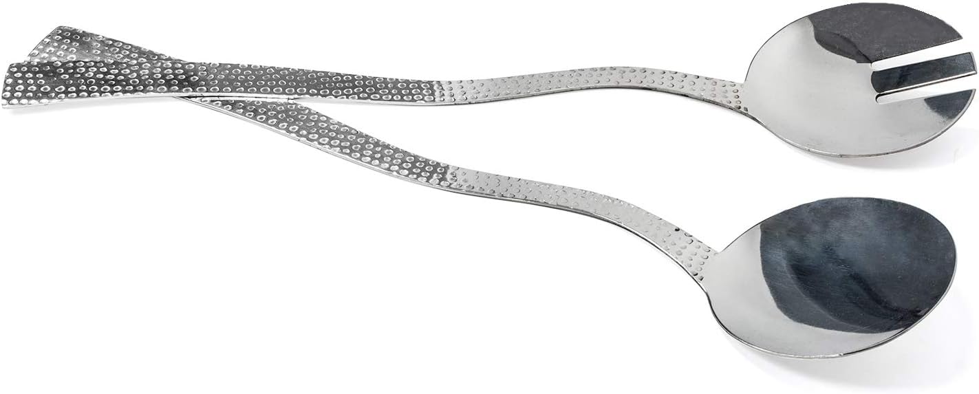 Hammered Stainless Steel Serving Utensils – Salad Spoons – Salad Servers by Colleta Home Hammered Stainless Steel Serving Utensils – Salad Spoons – Salad Servers by Colleta Home
