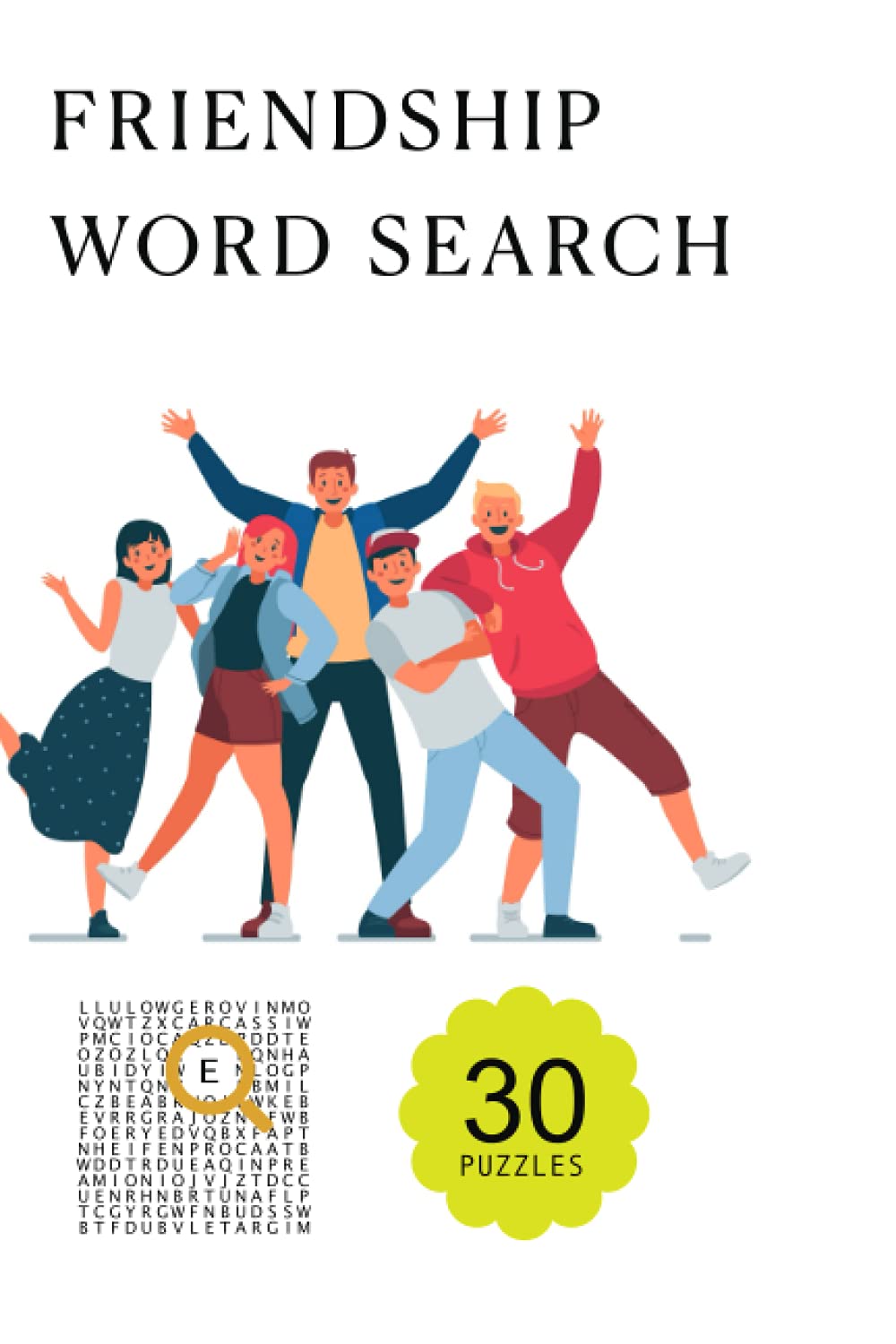 Friendship word search puzzle book