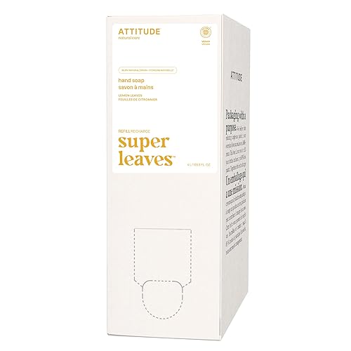 Miniatura 7 de ATTITUDE Jabón líquido para manos, verificado por EWG, a base de plantas y minerales, productos veganos para el cuidado personal, hojas de naranja,