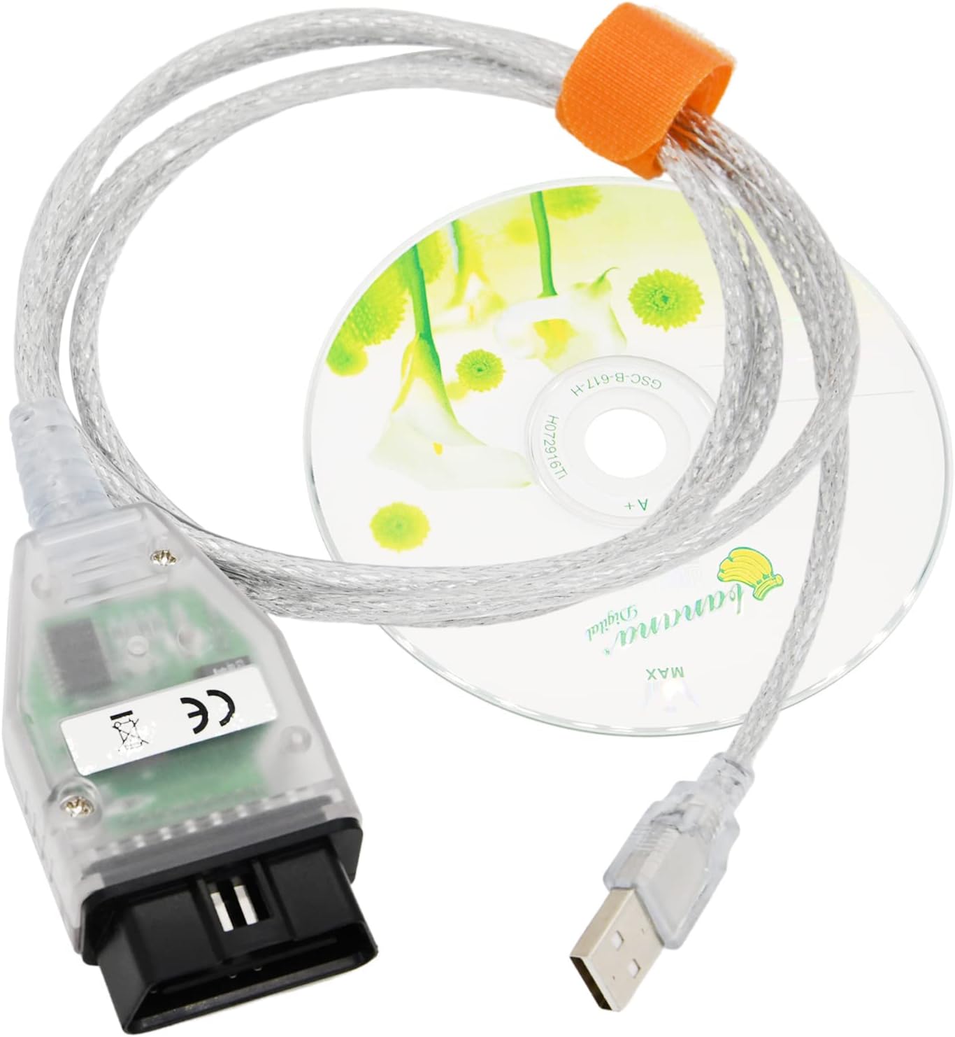 INPA K+CAN K+DCAN Car Diagnostic Tool Cable OBD2 USB Interface for BMW with FT232RL NCS Coding Winkfp Tool32 Programing (INPA)-DCAN Car Diagnostic Tool