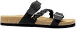 DREAM PAIRS Cork Footbed Chaussures d'été Sandales pour femme, Coussin, Confortable, Slip-On, Casual, Vacances, Marche