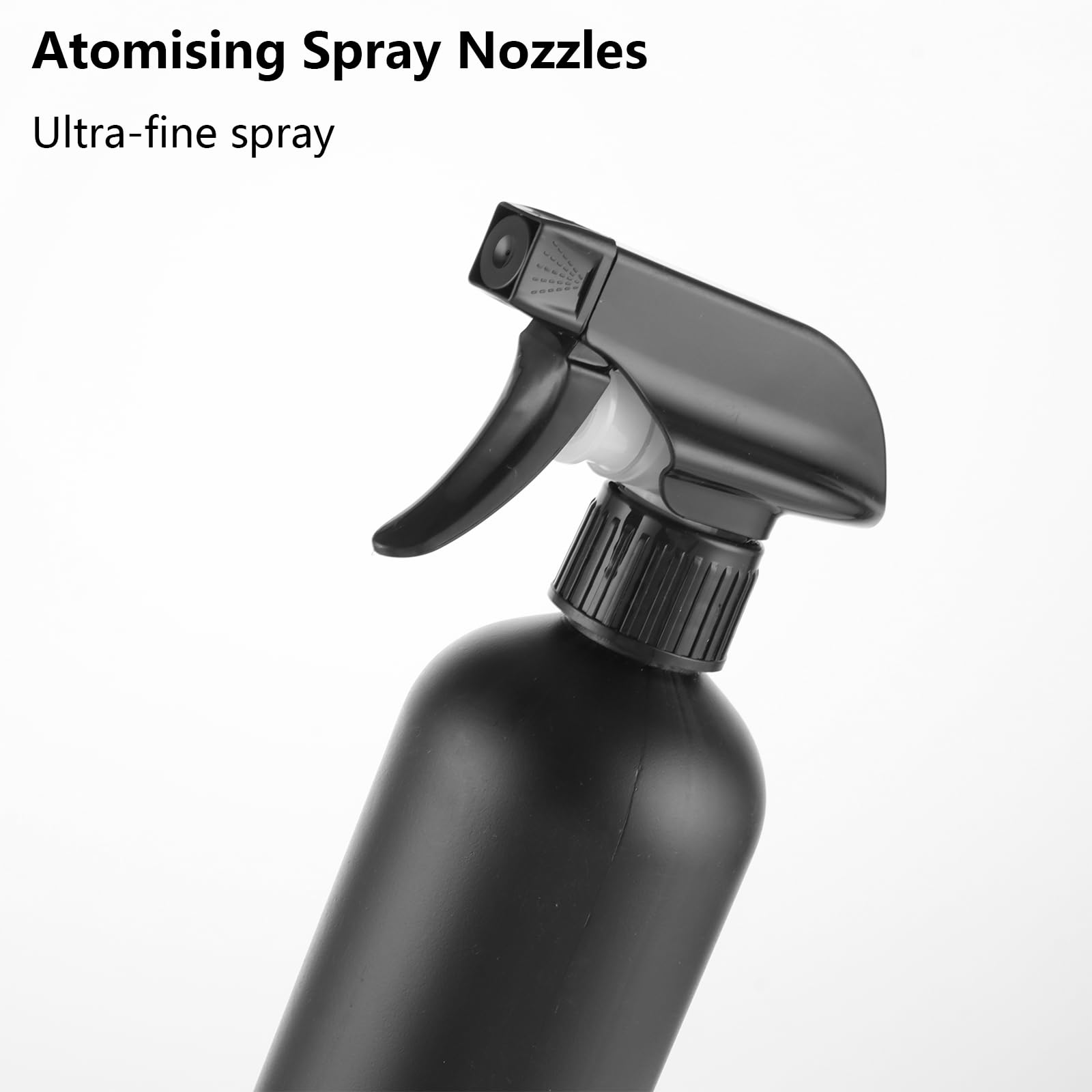 Set 10 flaconi spray neri 500 ml plastica per piante barbiere spruzzatore vuoto con etichetta impermeabile