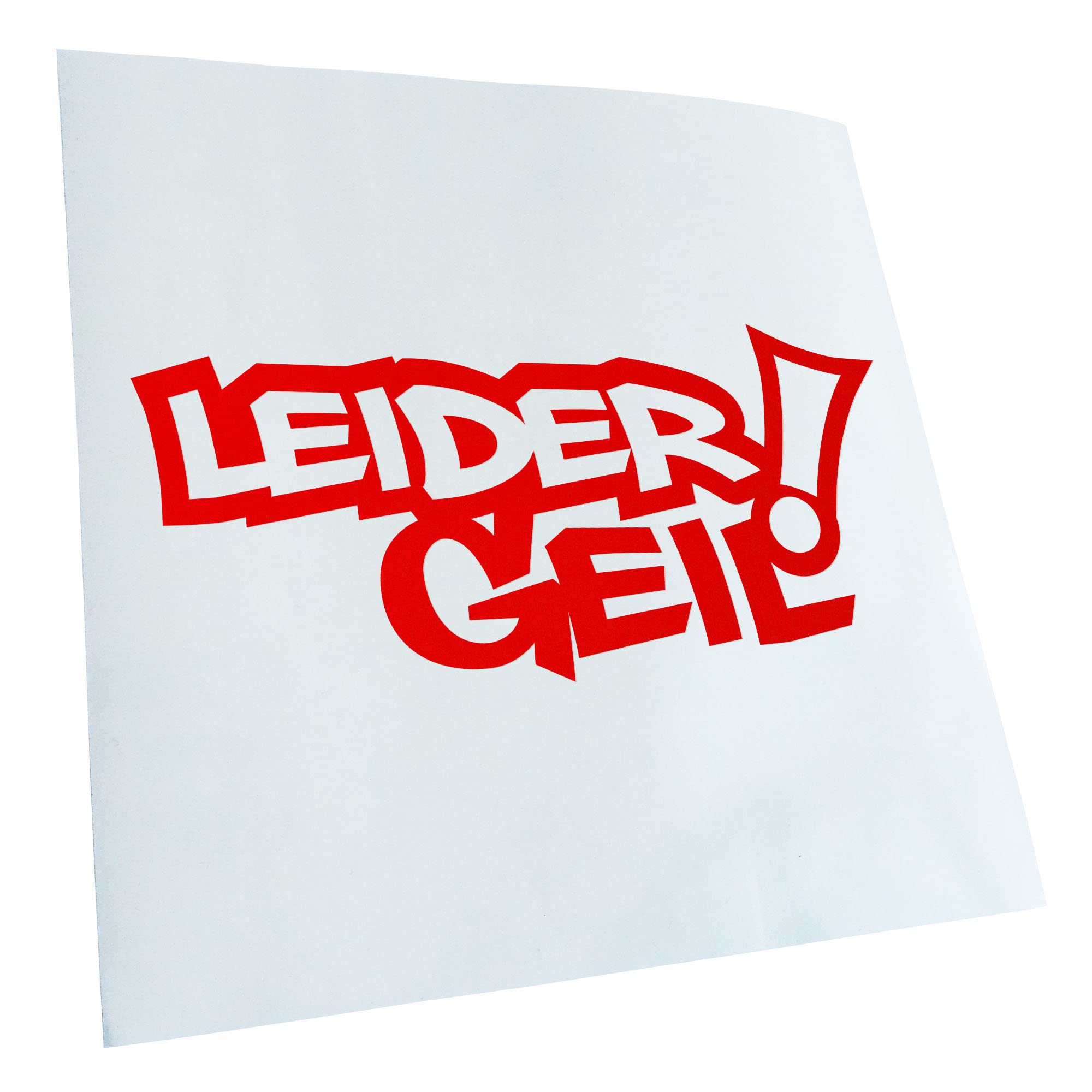 Racing Die Cut JM Decal Sticker 20 x 9 cm with German Text Leider geil [Unfortunately cool]