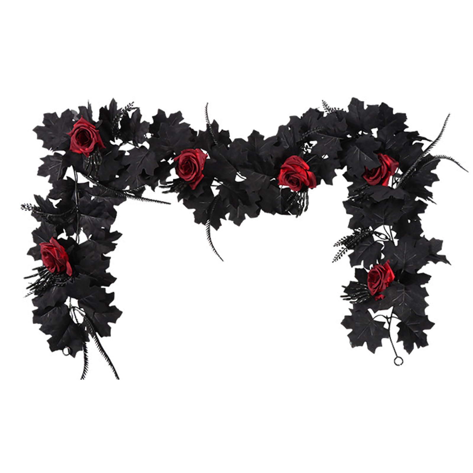 Xjdzineq Efficient Fall Foliages Vine Halloween Decoration Set Weather Resistant Curly Garlands for Mantles Shelf Styling Halloween Maples Vine