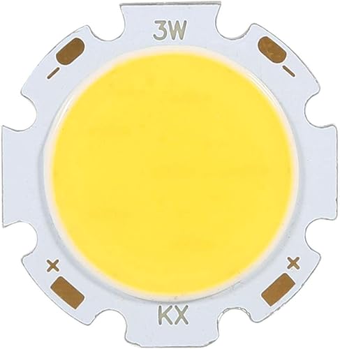 Miniatura 2 de 10 unids redondo COB 3W de alta potencia LED chip bombilla lámpara de aluminio placa de circuito LED chip módulo 300-330LM DC 9-11V, blanco 4000K