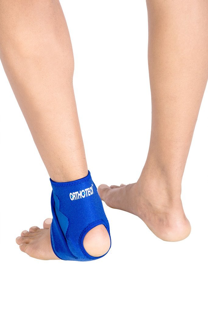 Ankle Support with Straps, Free Size (Blue, OR-4111)
