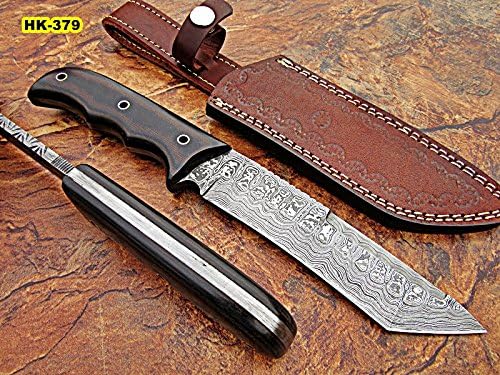 Poshland BC-03 Custom Handmade Damascus Steel knife -Classic Piece Of ART (Dark Brown)