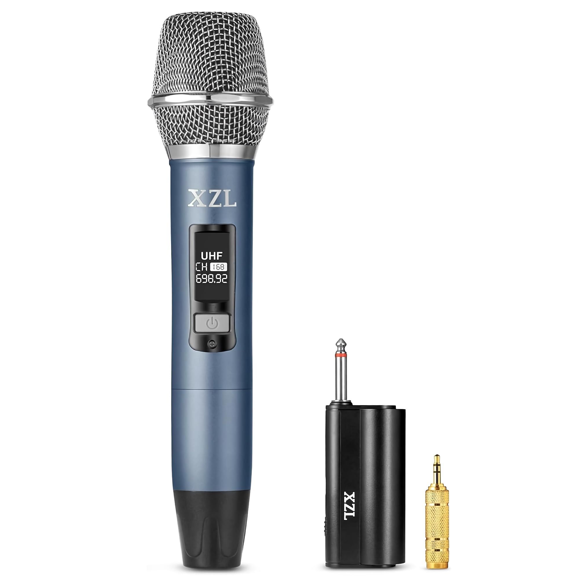 XZL UHF Wireless Microphone, Rechargeable Handheld Mic with