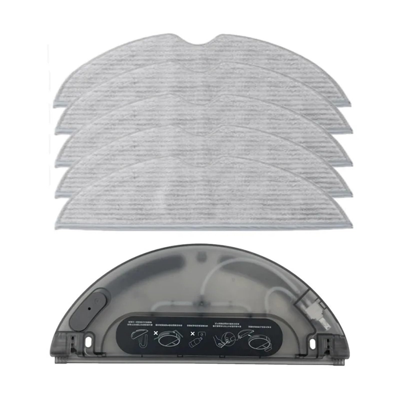 HIZON Water Tank Vacuum Cleaner Accessories Household Handheld Washable Cloth Mop Pro Robot Spare Parts，Compatible For Xiaomi，(G)