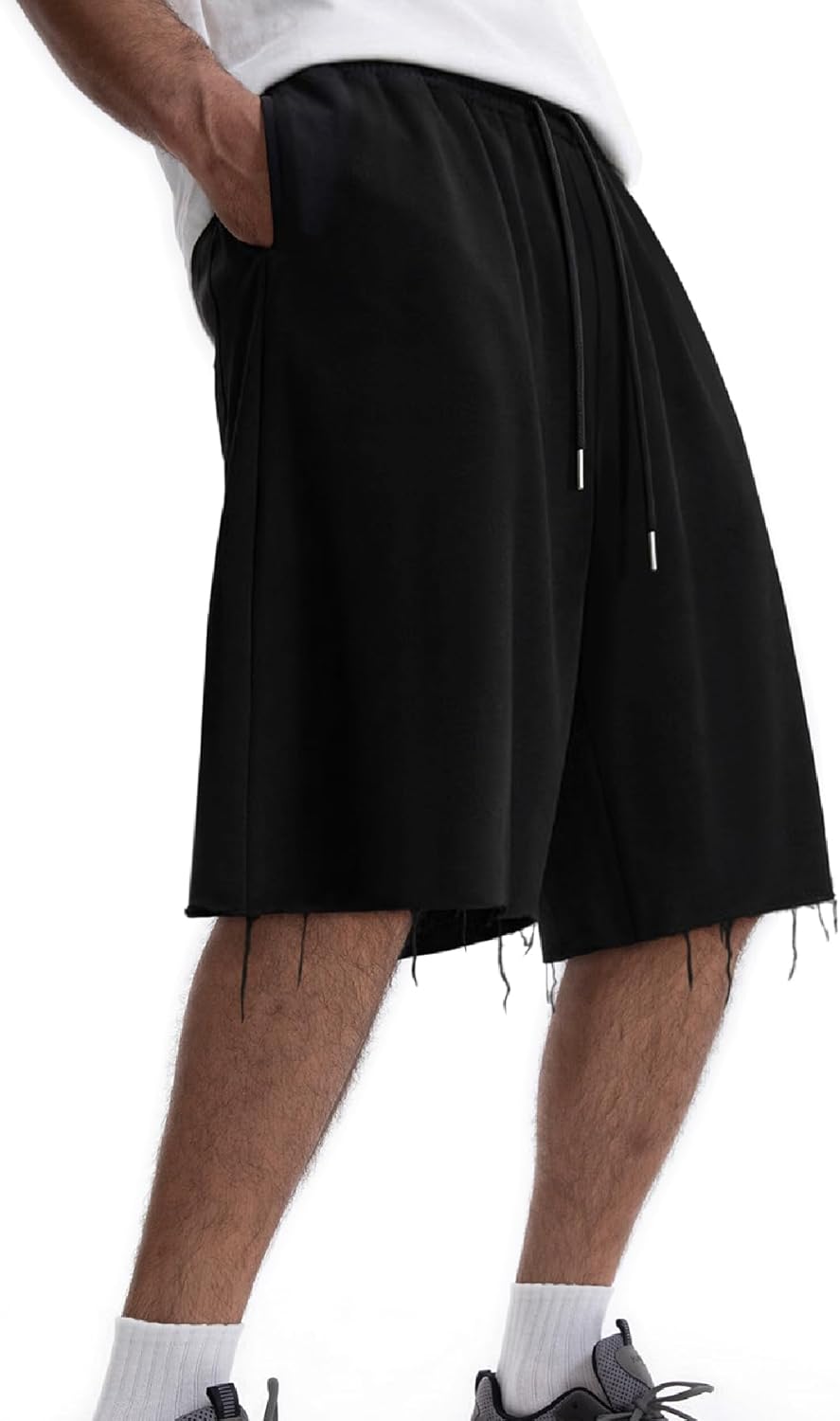 Men's Baggy Sweat Shorts Cotton Workout SweatShorts with Pockets 2026