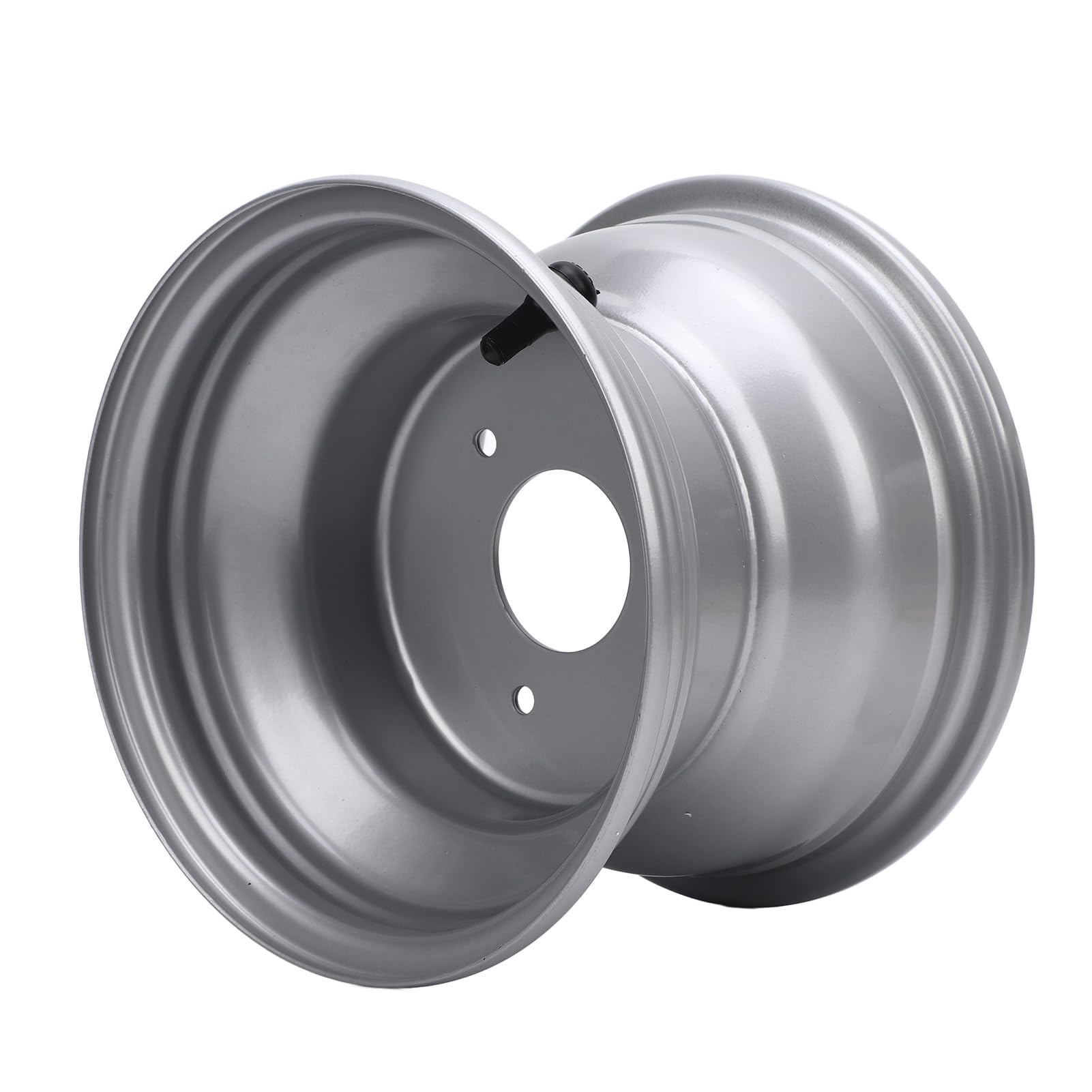 Haute Résistance 18X9.50-8 ATV Jante De Roue pour 8 Pouces Moyeu De Remplacement pour Go Karts et Voiturettes De Argent En Alliage D'aluminium (Trois trous (espacement des trous: