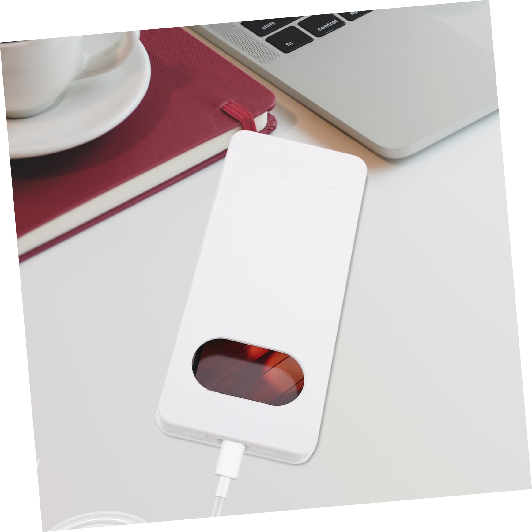 WOONEKY Caja de Seguridad para Teléfono Temporizador, Plástico Blanco