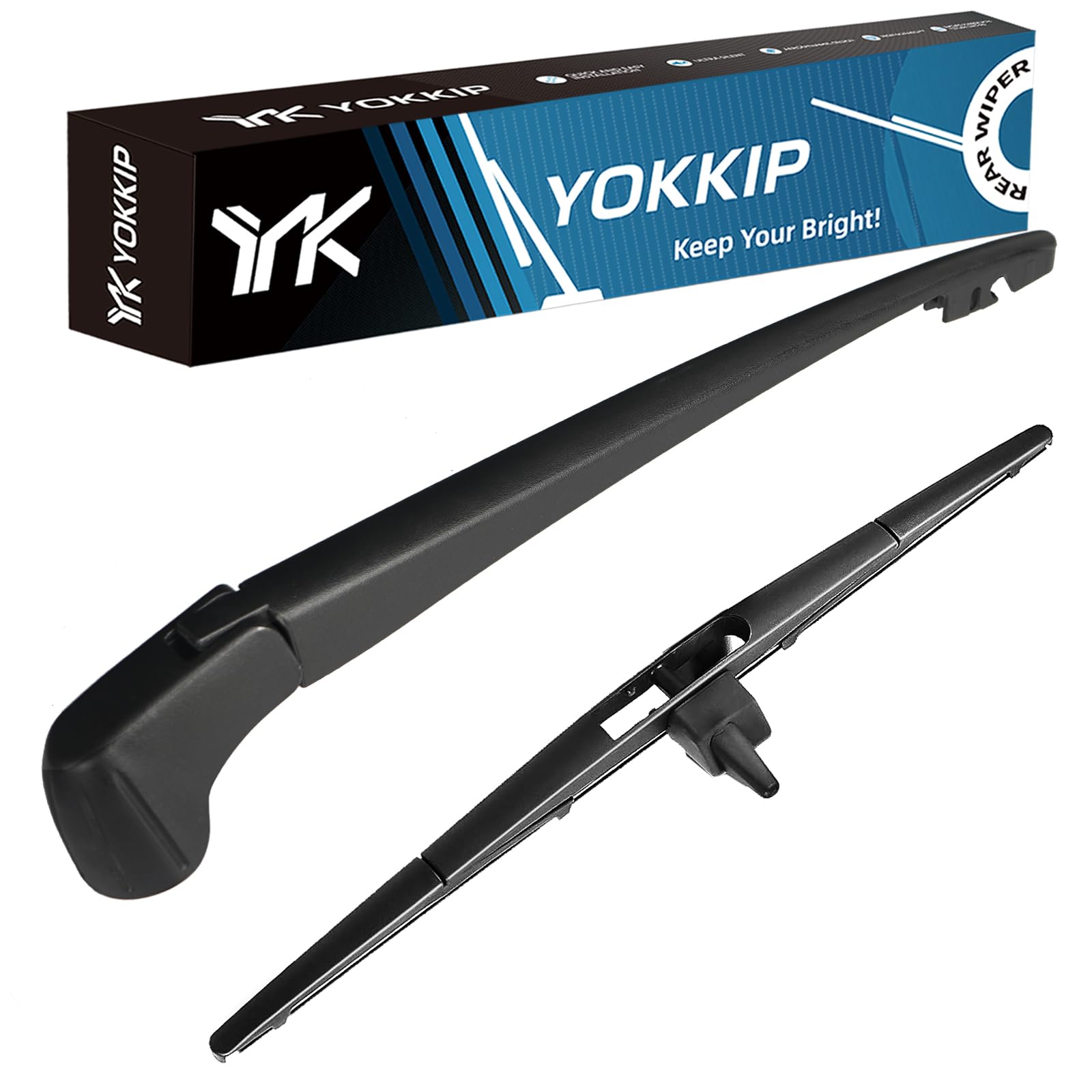 YOKKIP Replacement for Honda Pilot 2009-2015, Rear Windshield Back Wiper Arm Blade Set OEM 76730SZAA02