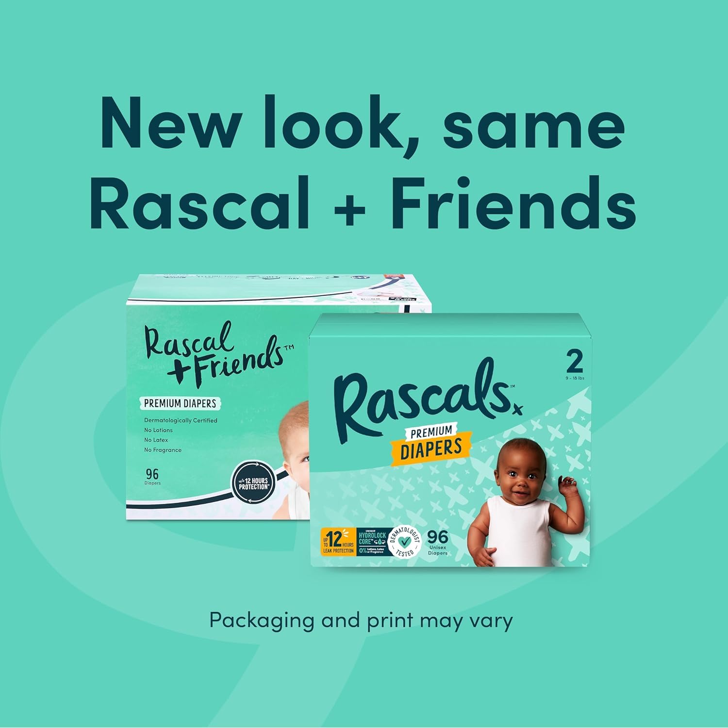 Amazon.com: Rascal + Friends Premium Diapers, White Size, 6 (108
