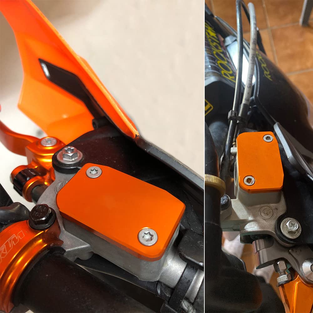Modeer compatibile con KTM 125-530 EXC EXC-F EXC-R SX SXF XC XC-F XCW XCF-W XCR-W TPI 6D Six Days 2006-2022 Una coppia motocicletta freno anteriore serbatoio liquido coperchio accessori CNC