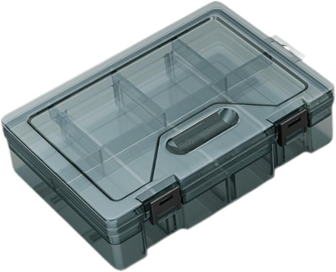 Screw Organizer Storage Bin Small Parts Organizer with Lid Drawers Organization Tool Box Hardware Storage Box for Nails Bolts, Double Layer