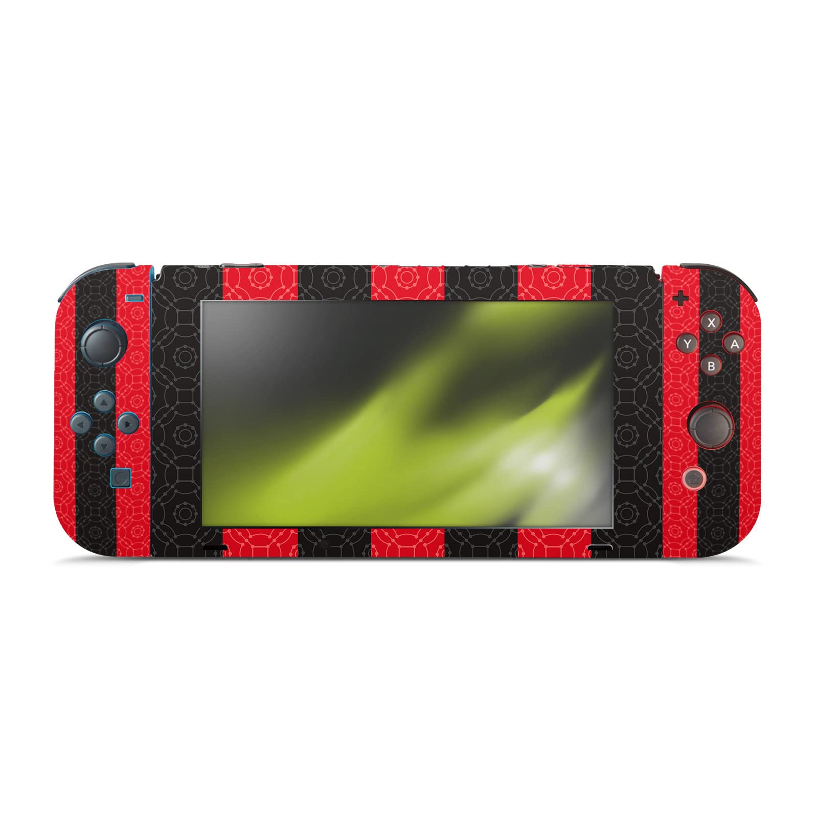 Head Case Designs Licenza Ufficiale AC Milan in Casa 2020/21 Kit Crest Vinile Sticker Gaming Pelle Adesivo Compatibile con Nintendo Switch Console & Dock & Joy-con Controller Bundle