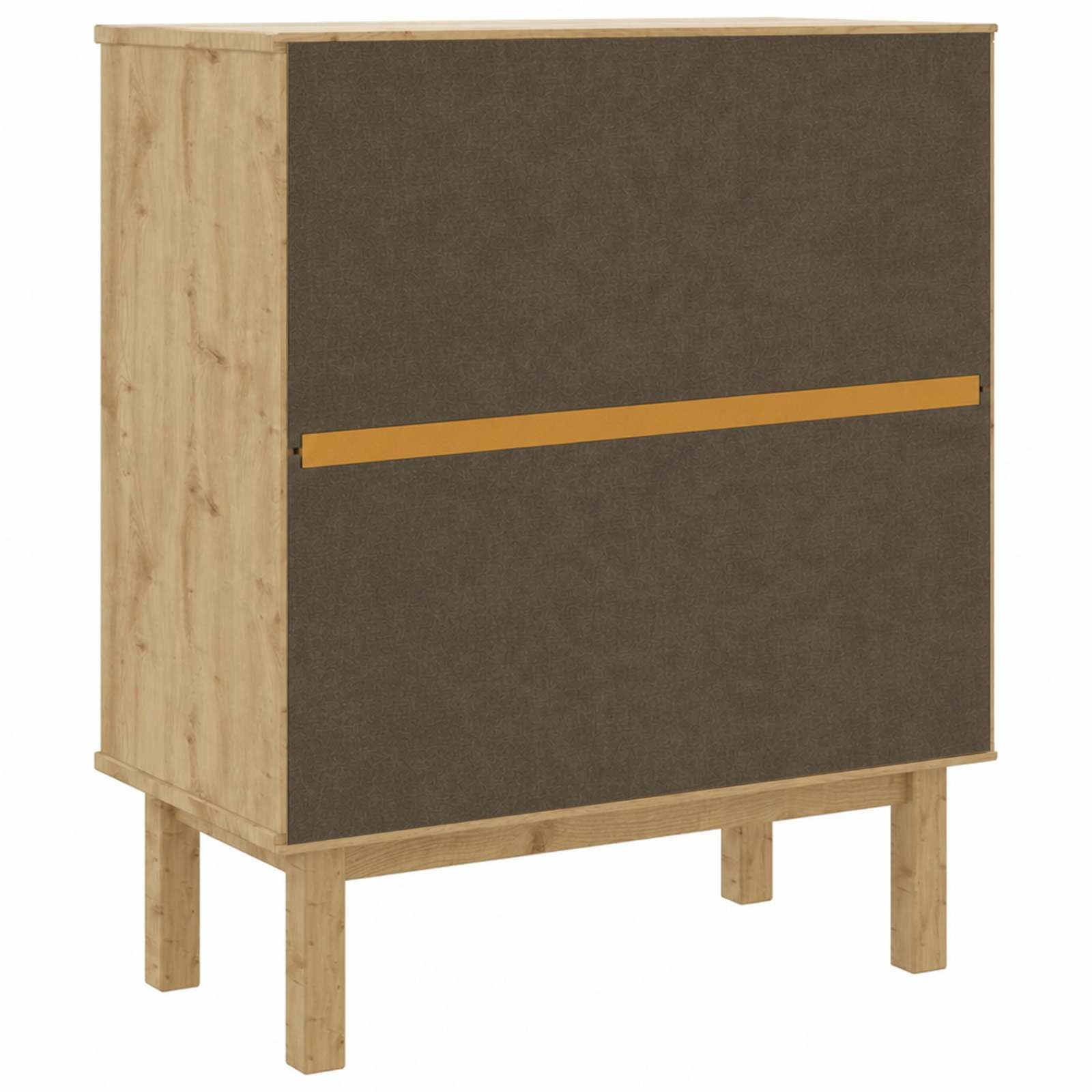 vidaXL Komoda z szufladami z szufladą OTTA Czarny 76,5 x 39,5 x 90 cm