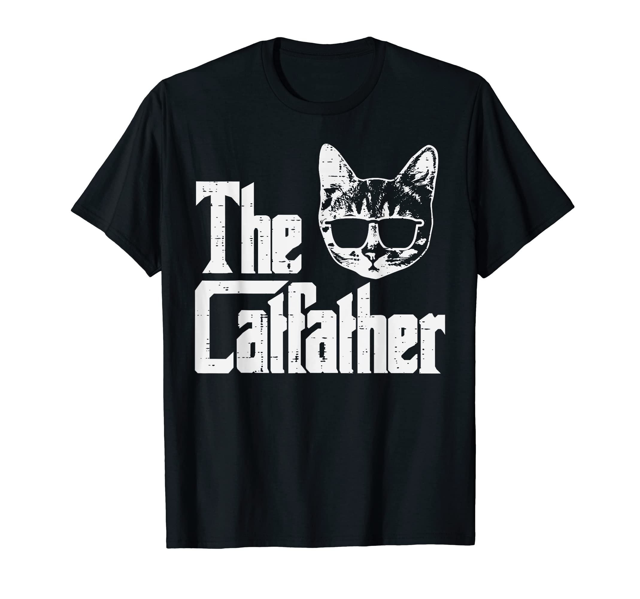 Cat Shirts For Women Men Girls Kids Kitten GiftsThe Catfather Funny Cat Dad Fathers Day Movie Pun Papa Men T-ShirtOEKO-TEX STANDARD 100