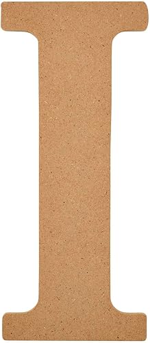 Plaid Letra de madera sin terminar, superficie de madera de 8 pulgadas, perfecta para proyectos de manualidades y manualidades, 63588, 8 pulgadas