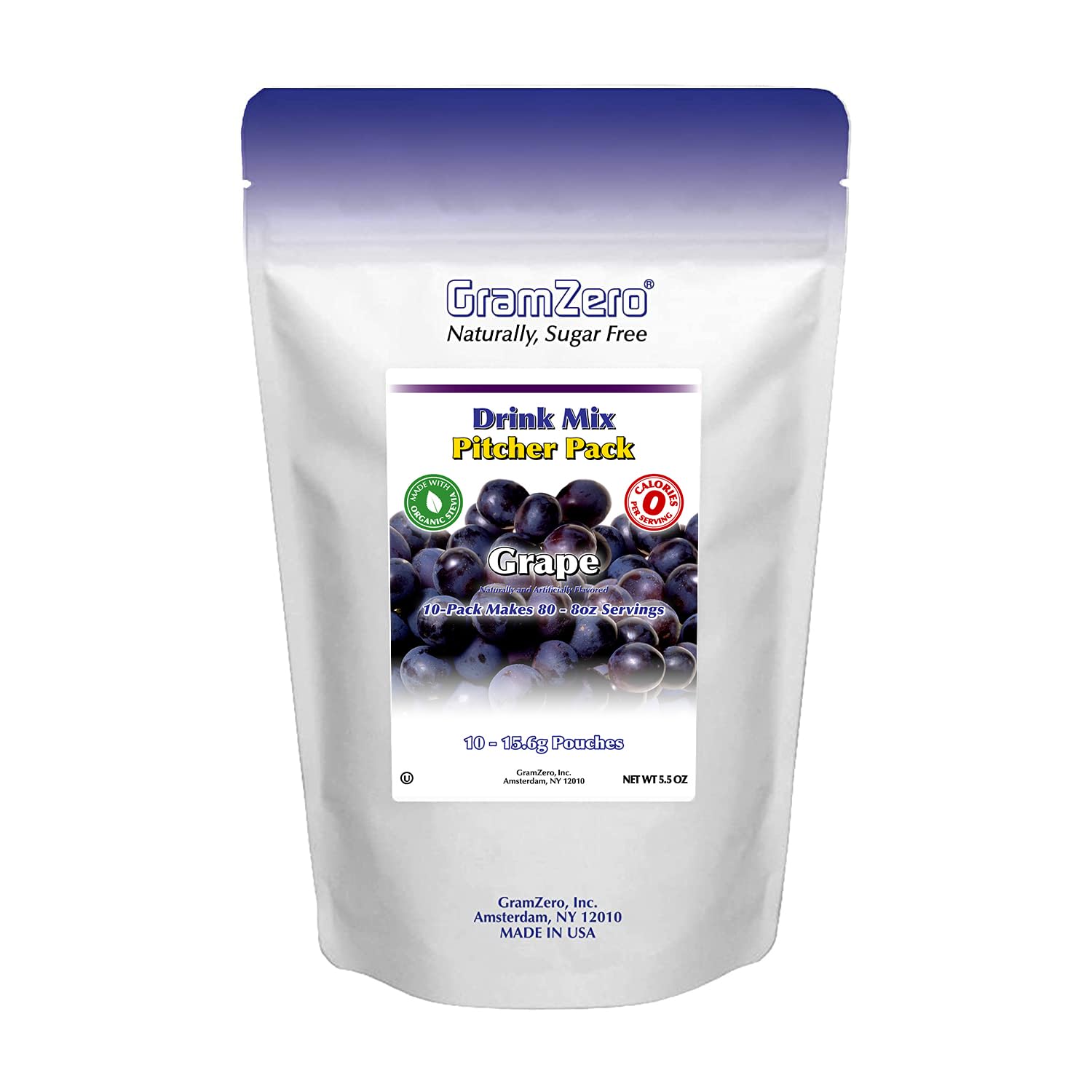 Amazon.com : GramZero Grape, Sugar Free Drink Mix, Pitcher Pack