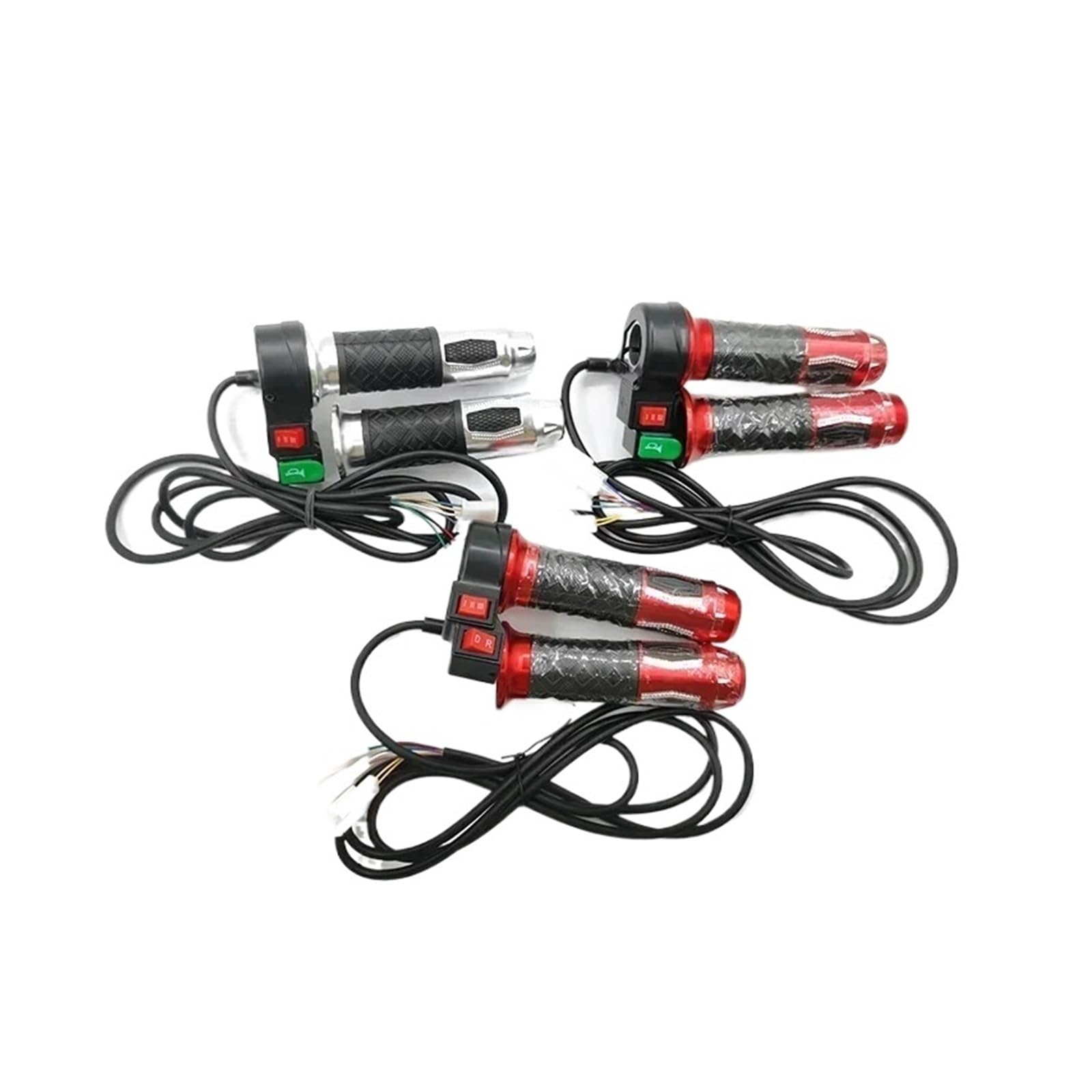 Poignées de Guidon universelles 12 V-72 V, accélérateur à Trois Vitesses for Scooter électrique et vélo(A)