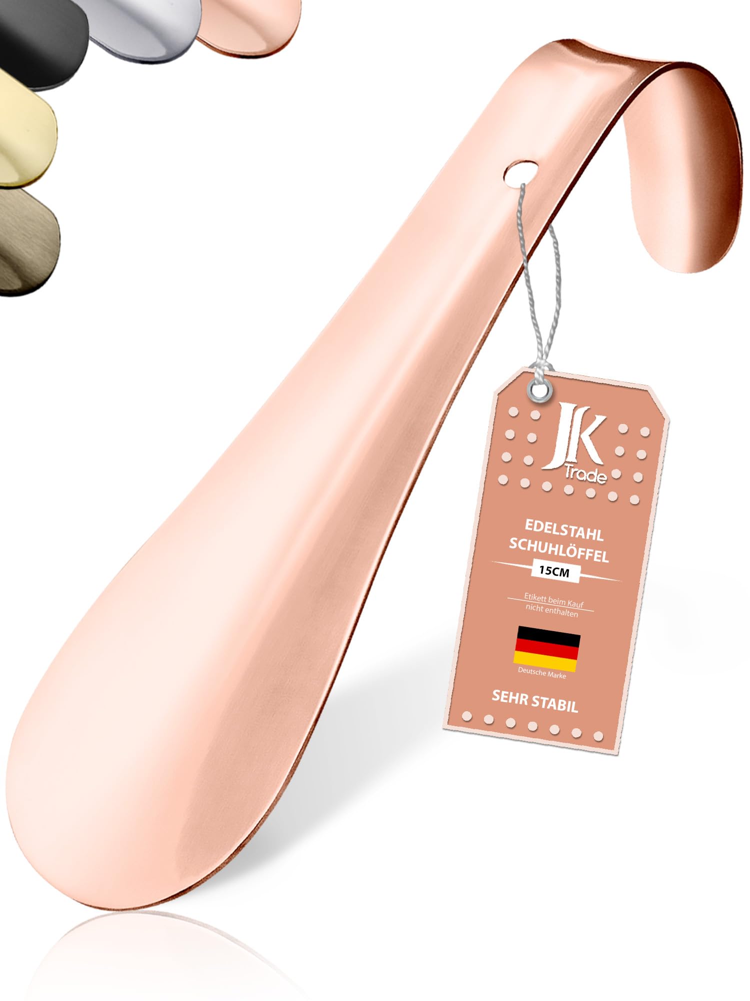 JK Trade Chausse-pied Stable En Acier Inoxydable De 72 Cm De Long - 2 Mm De Long - En Métal Poli - Long Pour Se Tenir Debout - Rapide Et Doux Pour