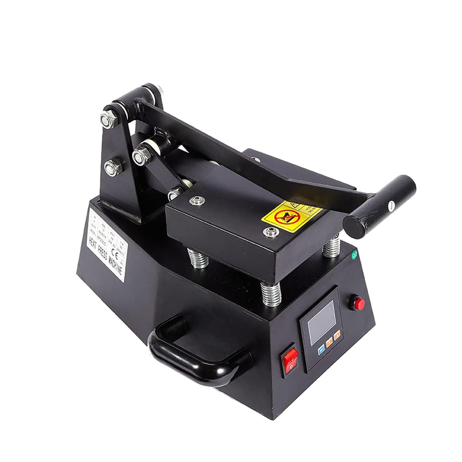 Piccola pressa a caldo digitale per etichette, macchina per stampa transfer con temperatura regolabile, etichettatrice a caldo con schermo LCD, per trasferimento di adesivi, etichette, logo fai da te