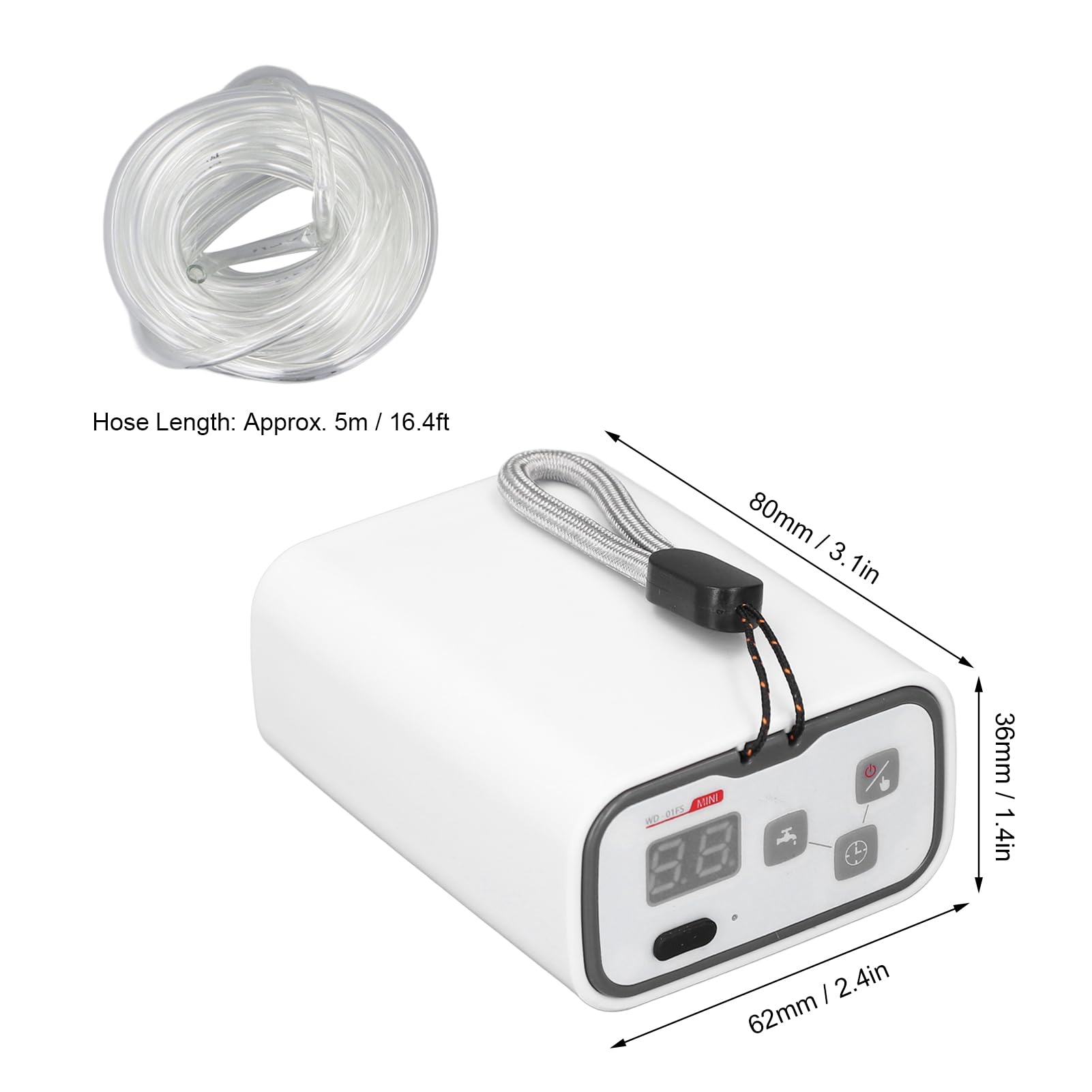 di irrigazione automatica Timer dell'acqua programmabile digitale a basso rumore incorporato kit di irrigazione a gocciolamento interno per piante in vaso Materiale per PC ABS